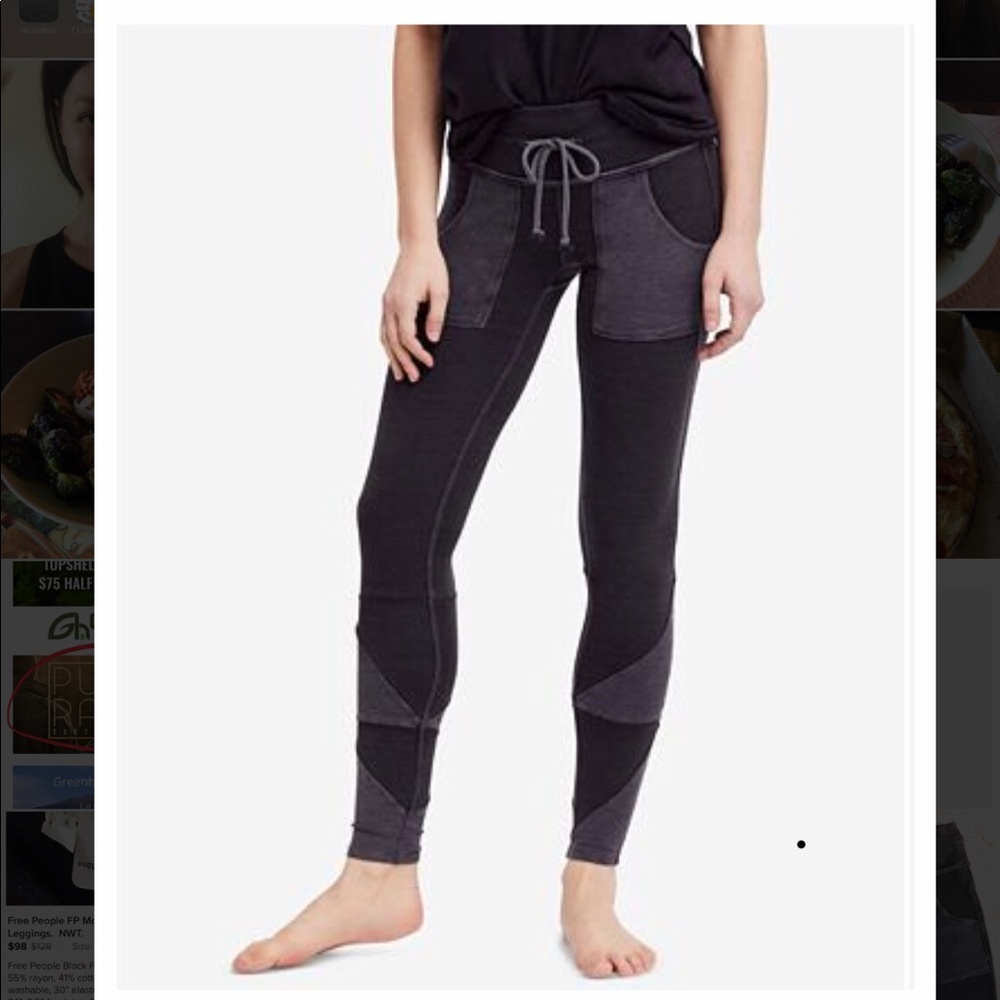 Free People Movement Kyoto Leggings EUC Black